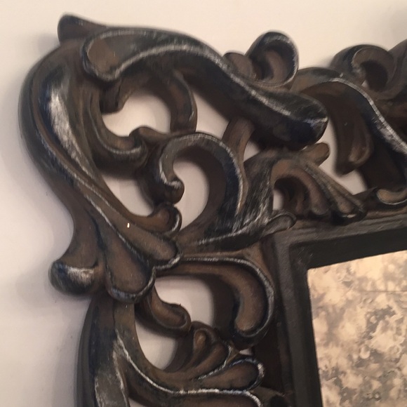 Framed Smoky Mirror & Gold Cross Standing - Picture 3 of 8